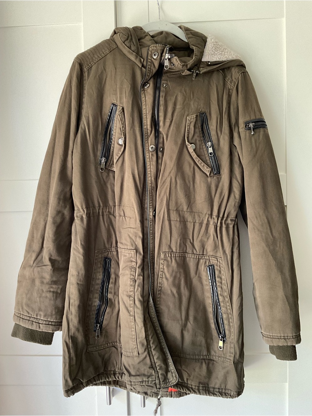 Women's Olive Military Field Parka with Hood
